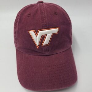 Virginia Tech Hokies Hat Fitted (Seems S) Top of the World Maroon NCAA Logo Men